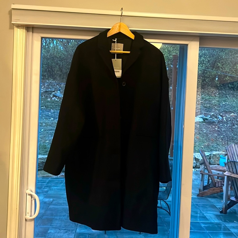 NWT Everlane The Cocoon Coat (size 16) Black